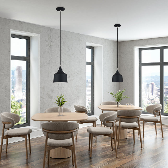 Livex Lighting - 51472-04 - LED Pendant - Bolita - Black w/Brushed Nickel