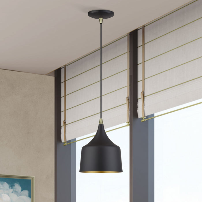 Livex Lighting - 51472-07 - LED Pendant - Bolita - Bronze w/Antique Brass