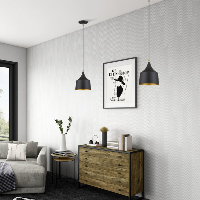 Livex Lighting - 51472-07 - LED Pendant - Bolita - Bronze w/Antique Brass