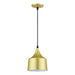 Livex Lighting - 51472-33 - LED Pendant - Bolita - Soft Gold w/Black