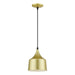 Livex Lighting - 51472-33 - LED Pendant - Bolita - Soft Gold w/Black
