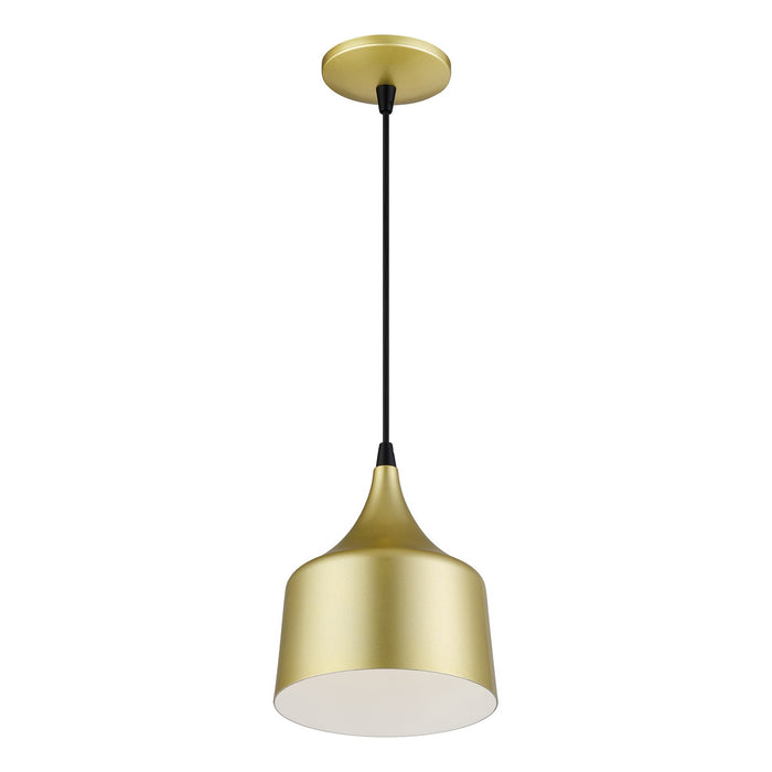 Livex Lighting - 51472-33 - LED Pendant - Bolita - Soft Gold w/Black