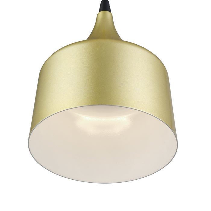 Livex Lighting - 51472-33 - LED Pendant - Bolita - Soft Gold w/Black