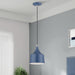 Livex Lighting - 51472-84 - LED Pendant - Bolita - Ocean Blue w/Brushed Nickel