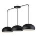 Livex Lighting - 51512-04 - Three Light Linear Chandelier - Domma - Black w/Brushed Nickel