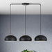 Livex Lighting - 51512-04 - Three Light Linear Chandelier - Domma - Black w/Brushed Nickel
