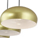 Livex Lighting - 51512-33 - Three Light Linear Chandelier - Domma - Soft Gold w/Polished Brass