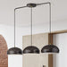 Livex Lighting - 51512-92 - Three Light Linear Chandelier - Domma - English Bronze w/Antique Brass