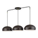 Livex Lighting - 51512-92 - Three Light Linear Chandelier - Domma - English Bronze w/Antique Brass