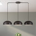 Livex Lighting - 51512-92 - Three Light Linear Chandelier - Domma - English Bronze w/Antique Brass