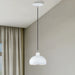 Livex Lighting - 51513-03 - One Light Mini Pendant - Domma - White w/Brushed Nickel