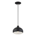 Livex Lighting - 51513-04 - One Light Mini Pendant - Domma - Black w/Brushed Nickel