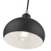 Livex Lighting - 51513-04 - One Light Mini Pendant - Domma - Black w/Brushed Nickel