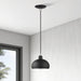 Livex Lighting - 51513-04 - One Light Mini Pendant - Domma - Black w/Brushed Nickel