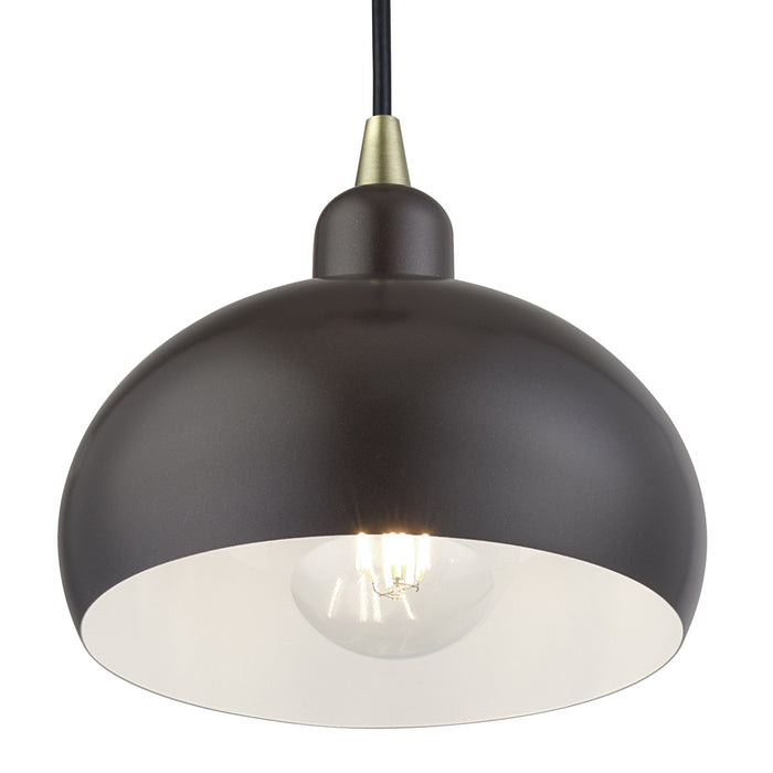 Livex Lighting - 51513-92 - One Light Mini Pendant - Domma - English Bronze w/Antique Brass