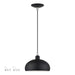 Livex Lighting - 51514-04 - One Light Pendant - Domma - Black w/Brushed Nickel