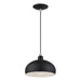 Livex Lighting - 51514-04 - One Light Pendant - Domma - Black w/Brushed Nickel