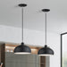 Livex Lighting - 51514-04 - One Light Pendant - Domma - Black w/Brushed Nickel