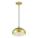 Livex Lighting - 51514-33 - One Light Pendant - Domma - Soft Gold w/Polished Brass