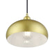 Livex Lighting - 51514-33 - One Light Pendant - Domma - Soft Gold w/Polished Brass