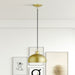 Livex Lighting - 51514-33 - One Light Pendant - Domma - Soft Gold w/Polished Brass