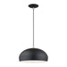 Livex Lighting - 51515-04 - One Light Pendant - Domma - Black w/Brushed Nickel