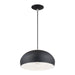 Livex Lighting - 51515-04 - One Light Pendant - Domma - Black w/Brushed Nickel