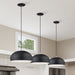 Livex Lighting - 51515-04 - One Light Pendant - Domma - Black w/Brushed Nickel