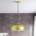 Livex Lighting - 51515-33 - One Light Pendant - Domma - Soft Gold w/Polished Brass