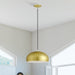 Livex Lighting - 51515-33 - One Light Pendant - Domma - Soft Gold w/Polished Brass