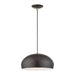 Livex Lighting - 51515-92 - One Light Pendant - Domma - English Bronze w/Antique Brass