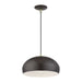 Livex Lighting - 51515-92 - One Light Pendant - Domma - English Bronze w/Antique Brass