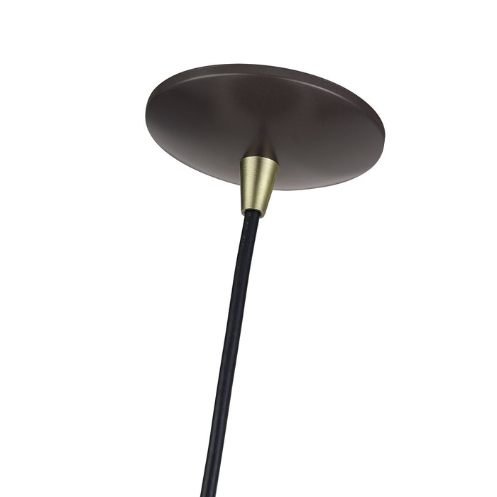 Livex Lighting - 51515-92 - One Light Pendant - Domma - English Bronze w/Antique Brass
