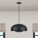 Livex Lighting - 51516-04 - Three Light Pendant - Domma - Black w/Brushed Nickel