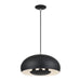 Livex Lighting - 51516-04 - Three Light Pendant - Domma - Black w/Brushed Nickel