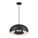 Livex Lighting - 51516-04 - Three Light Pendant - Domma - Black w/Brushed Nickel