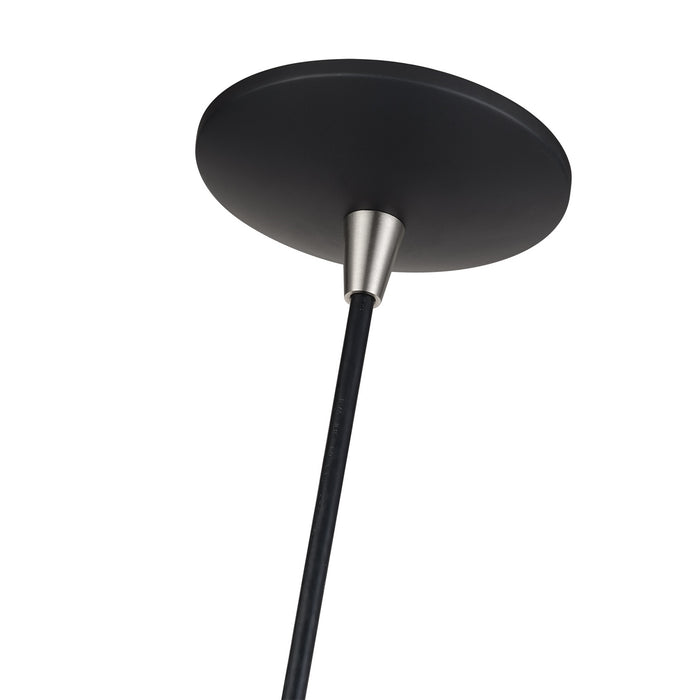 Livex Lighting - 51516-04 - Three Light Pendant - Domma - Black w/Brushed Nickel