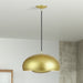 Livex Lighting - 51516-33 - Three Light Pendant - Domma - Soft Gold w/Polished Brass
