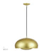 Livex Lighting - 51516-33 - Three Light Pendant - Domma - Soft Gold w/Polished Brass