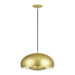 Livex Lighting - 51516-33 - Three Light Pendant - Domma - Soft Gold w/Polished Brass