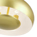 Livex Lighting - 51516-33 - Three Light Pendant - Domma - Soft Gold w/Polished Brass