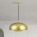 Livex Lighting - 51516-33 - Three Light Pendant - Domma - Soft Gold w/Polished Brass