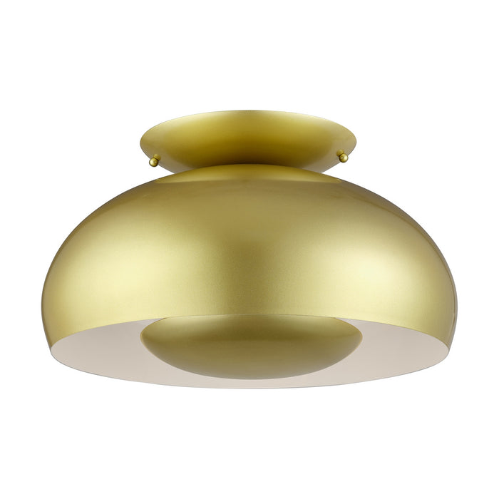 Livex Lighting - 51517-33 - Three Light Semi-Flush Mount - Domma - Soft Gold
