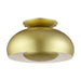 Livex Lighting - 51517-33 - Three Light Semi-Flush Mount - Domma - Soft Gold