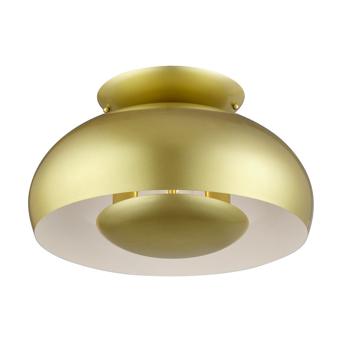 Livex Lighting - 51517-33 - Three Light Semi-Flush Mount - Domma - Soft Gold