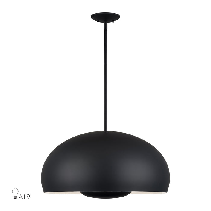 Livex Lighting - 51518-04 - Four Light Pendant - Domma - Black
