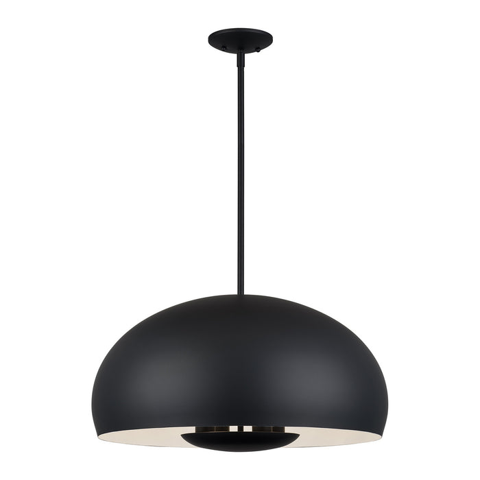 Livex Lighting - 51518-04 - Four Light Pendant - Domma - Black