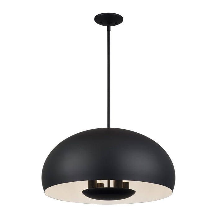 Livex Lighting - 51518-04 - Four Light Pendant - Domma - Black