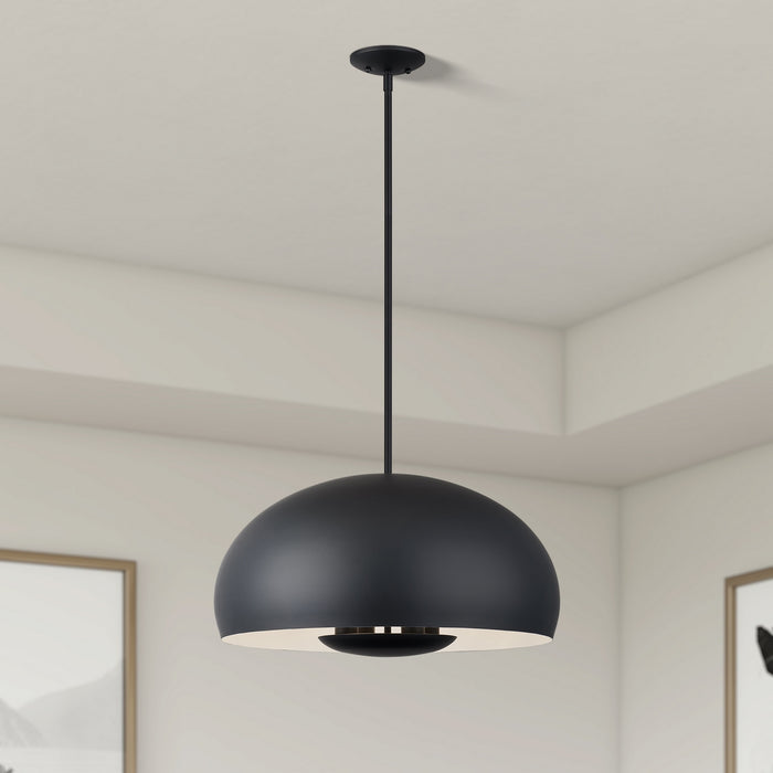 Livex Lighting - 51518-04 - Four Light Pendant - Domma - Black