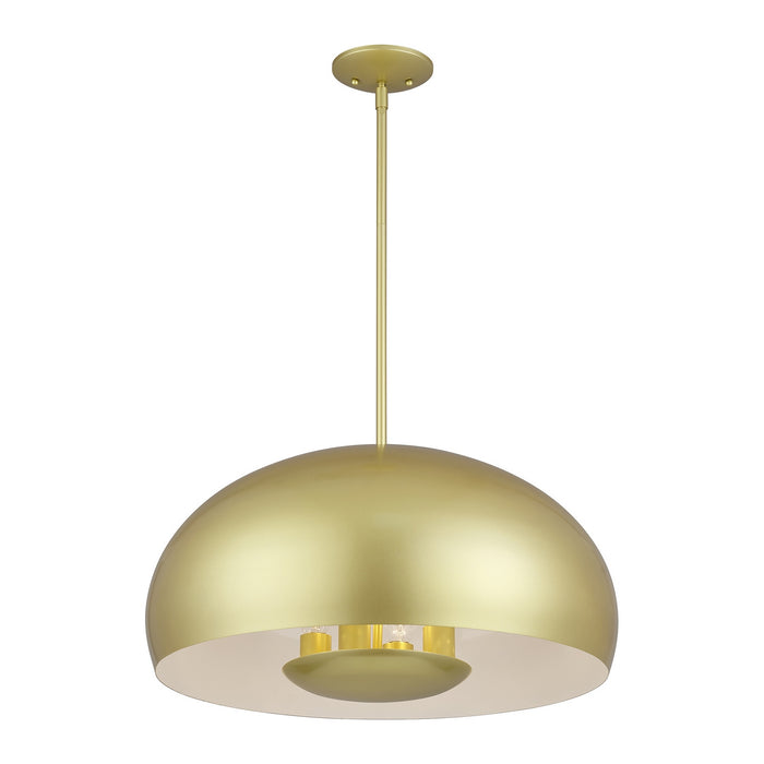 Livex Lighting - 51518-33 - Four Light Pendant - Domma - Soft Gold